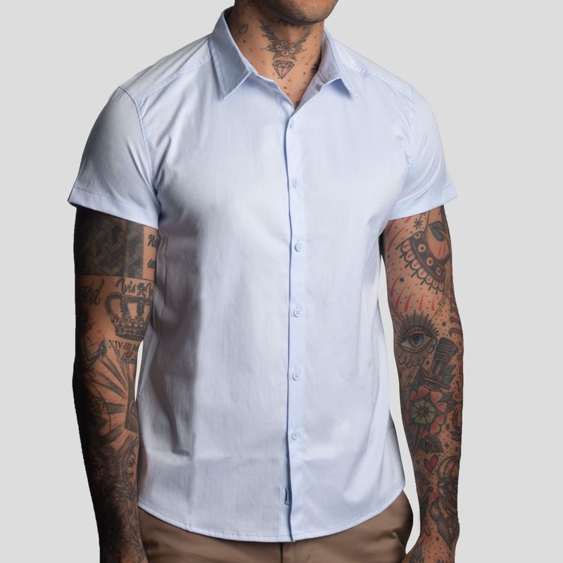 Camisa Satinada | Perfect Fit | Tejido Satin – Antiarrugas