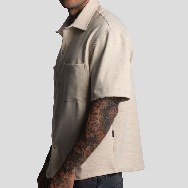 Short Sleeve Overshirt · Relaxed Fit · Special Fabric - Super Flex · Oversized