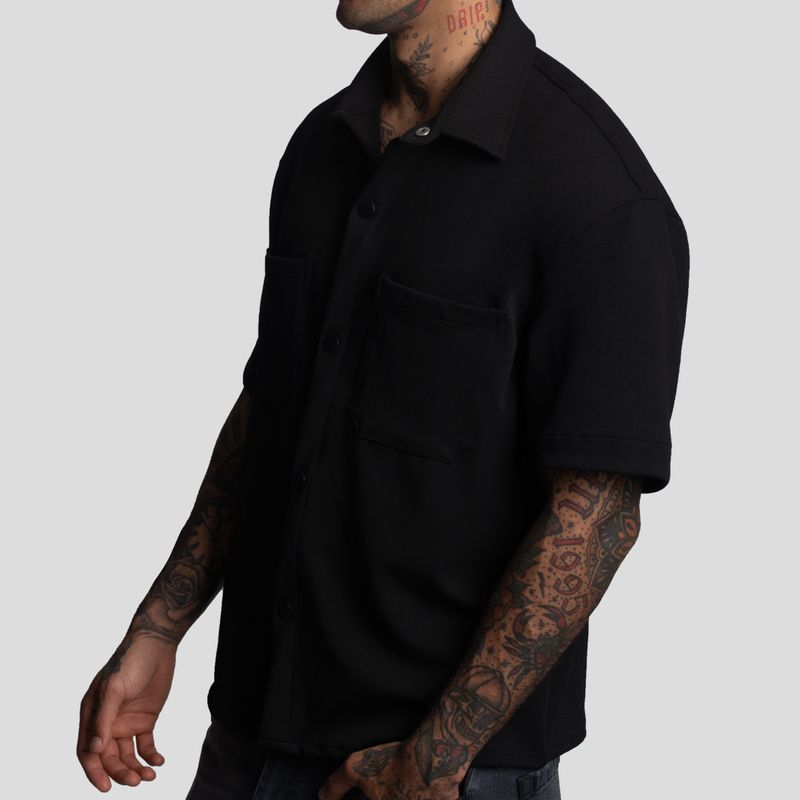 Short Sleeve Overshirt · Relaxed Fit · Special Fabric - Super Flex · Oversized