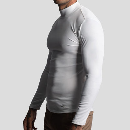 Turtleneck Polo Shirt | Perfect Fit | Special Fabric - Super Stretchy Ribbed