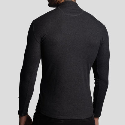 Turtleneck Polo Shirt | Perfect Fit | Special Fabric - Super Stretchy Ribbed