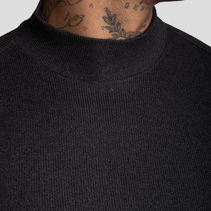 Turtleneck Polo Shirt | Perfect Fit | Special Fabric - Super Stretchy Ribbed