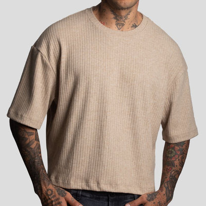 Short Sleeve Polo Shirt | Boxy Fit | Special Textured Fabric | Oversize
