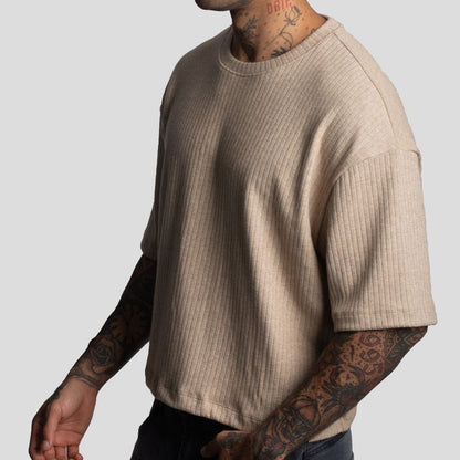 Short Sleeve Polo Shirt | Boxy Fit | Special Textured Fabric | Oversize