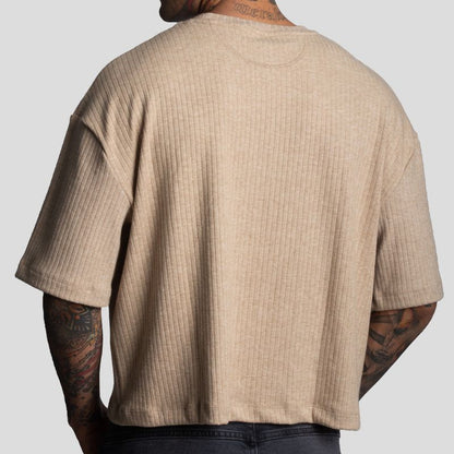 Short Sleeve Polo Shirt | Boxy Fit | Special Textured Fabric | Oversize