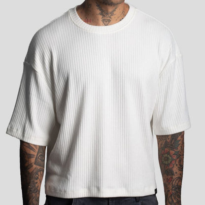 Short Sleeve Polo Shirt | Boxy Fit | Special Textured Fabric | Oversize