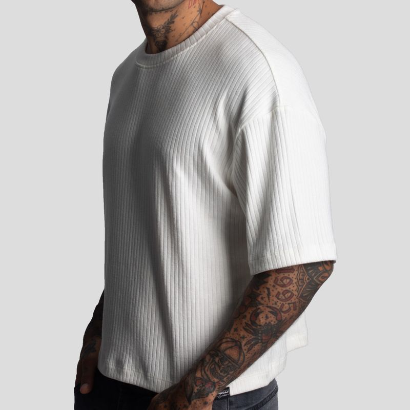 Short Sleeve Polo Shirt | Boxy Fit | Special Textured Fabric | Oversize