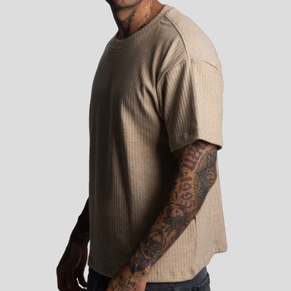 Short-Sleeve Polo | Relaxed Fit | Special Embossed Fabric | Oversize
