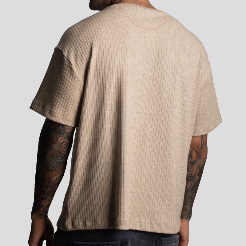 Short-Sleeve Polo | Relaxed Fit | Special Embossed Fabric | Oversize