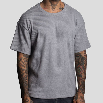 Short-Sleeve Polo | Relaxed Fit | Special Embossed Fabric | Oversize
