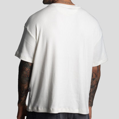 Short-Sleeve Polo | Relaxed Fit | Special Embossed Fabric | Oversize