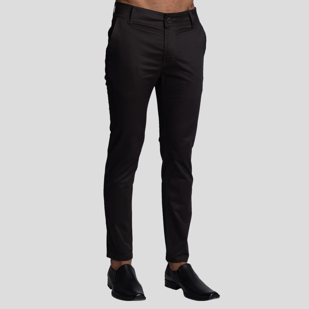 Pantalón drill semi pitillo | Comfort estructurado | Diseño sofisticado con bolsillos chinos | Línea Signature
