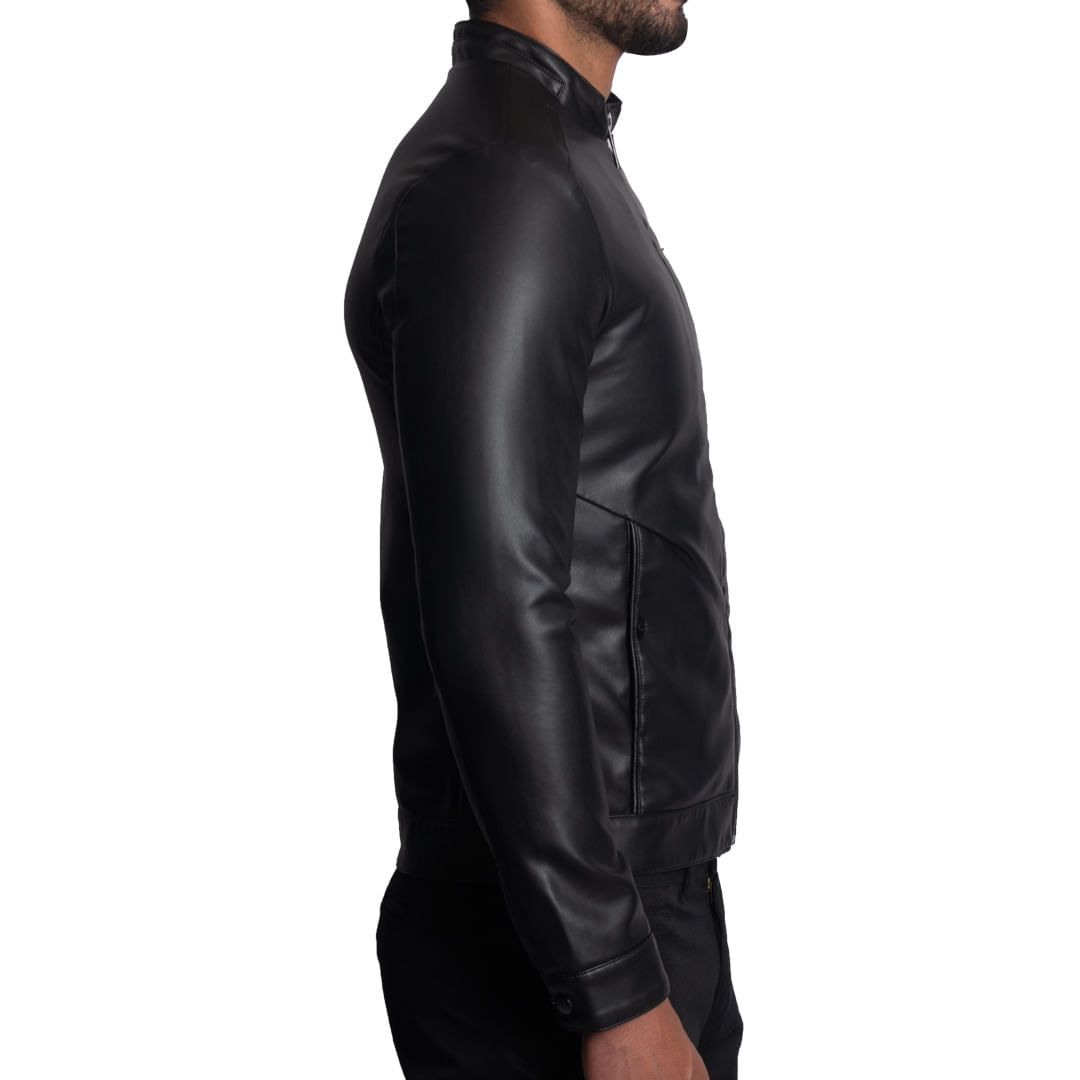 Casaca de vestir Signature en eco-cuero – estilo Star Boy