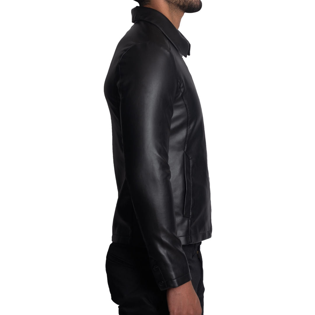 Casaca de vestir Signature en eco-cuero – estilo Star Boy-actitud segura y elegante