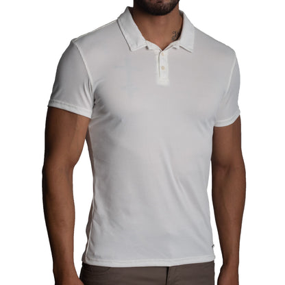 Polo Cuello Camisero Manga Corta | Perfect Fit | Tejido Especial - Acanalado Super Flex | Signature